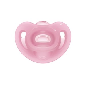 Nuk Sensitive Πιπίλα Σιλικόνης Ροζ 0-6m Nuk Sensitive Πιπίλα Σιλικόνης Ροζ 0-6m