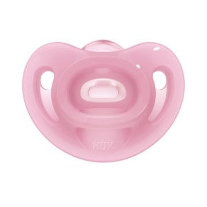Nuk Sensitive Πιπίλα Σιλικόνης Ροζ 0-6m Nuk Sensitive Πιπίλα Σιλικόνης Ροζ 0-6m