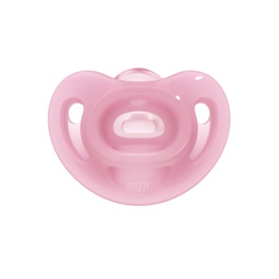 Nuk Sensitive Πιπίλα Σιλικόνης Ροζ 0-6m Nuk Sensitive Πιπίλα Σιλικόνης Ροζ 0-6m