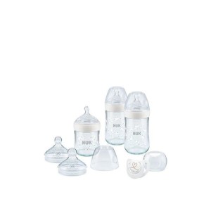 Nuk Nature Sense Σετ Μπιμπερό Γυάλινο Με Θηλή Σιλικόνης Nuk Nature Sense Σετ Μπιμπερό Γυάλινο Με Θηλή Σιλικόνης