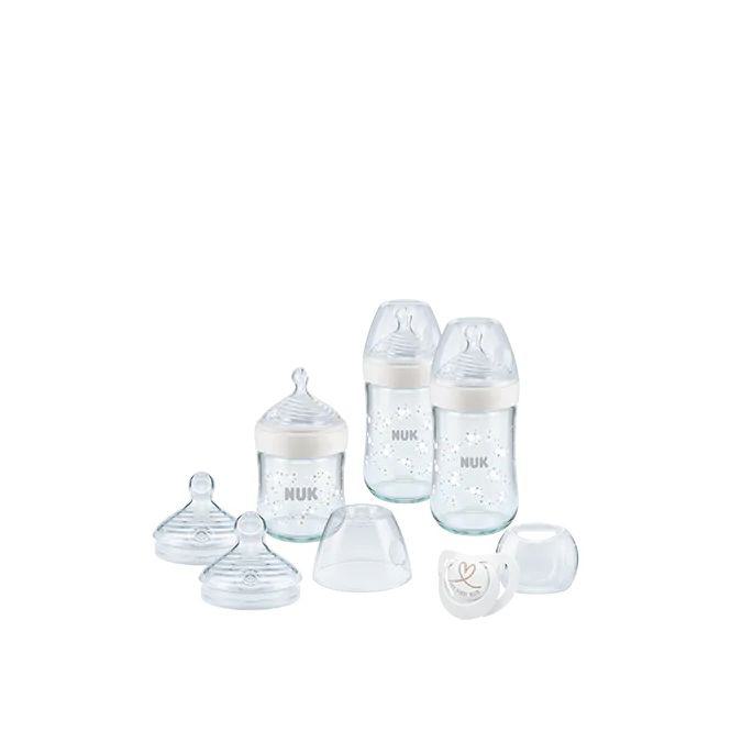 Nuk Nature Sense Σετ Μπιμπερό Γυάλινο Με Θηλή Σιλικόνης Nuk Nature Sense Σετ Μπιμπερό Γυάλινο Με Θηλή Σιλικόνης
