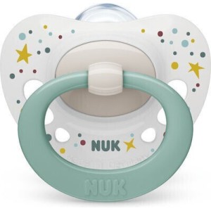 Nuk Signature Πιπίλα Σιλικόνης Αστεράκια 0-6m