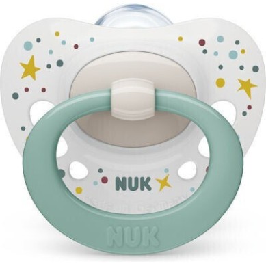 Nuk Signature Πιπίλα Σιλικόνης Αστεράκια 0-6m