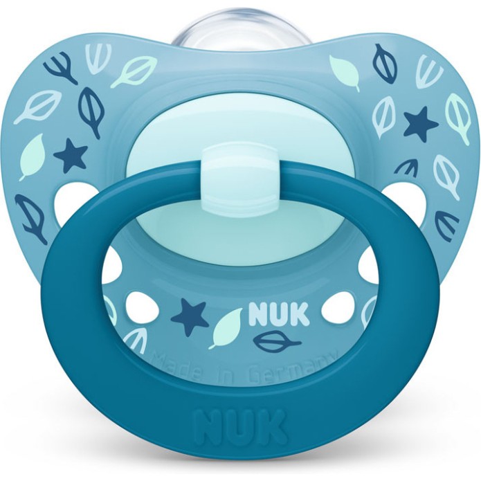 Nuk Signature Πιπίλα Σιλικόνης Μπλε 6-18m Nuk Signature Πιπίλα Σιλικόνης Μπλε 6-18m