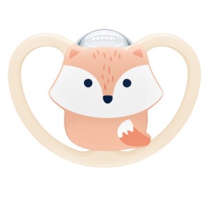 Nuk Space Πιπίλα Σιλικόνης Αλεπού 0-6m Nuk Space Πιπίλα Σιλικόνης Αλεπού 0-6m