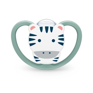 Nuk Space Πιπίλα Σιλικόνης Πράσινη Ζέβρα 18-36m Nuk Space Πιπίλα Σιλικόνης Πράσινη Ζέβρα 18-36m