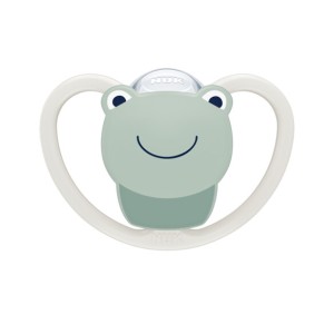 Nuk Space Πιπίλα Σιλικόνης Βατραχάκι 0-6m
