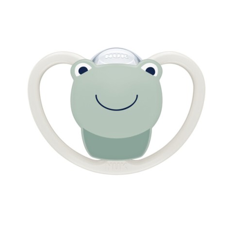 Nuk Space Πιπίλα Σιλικόνης Βατραχάκι 0-6m