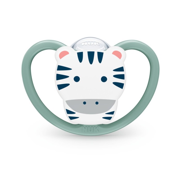 Nuk Space Πιπίλα Σιλικόνης Zebra 6-18m
