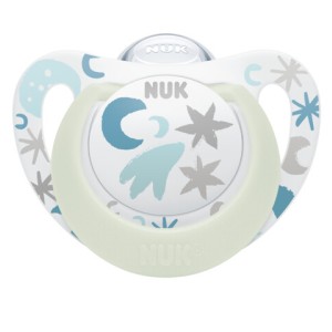 Nuk Star Night Πιπίλα Σιλικόνης 1τμχ Nuk Star Night Πιπίλα Σιλικόνης 1τμχ