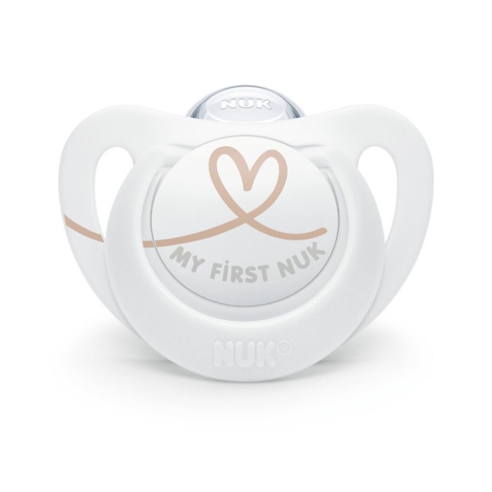 Nuk Star Πιπίλα Σιλικόνης 0-6m Λευκό Nuk Star Πιπίλα Σιλικόνης 0-6m Λευκό