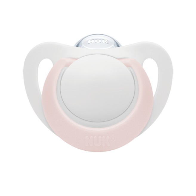 Nuk Star Πιπίλα Σιλικόνης 0-6m Ροζ Nuk Star Πιπίλα Σιλικόνης 0-6m Ροζ