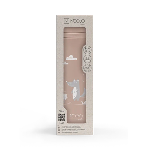 Nuvita Παιδικό Θερμός Από Ανοξείδωτο Ατσάλι Kiddie Kit 4441 English Rose 500ml