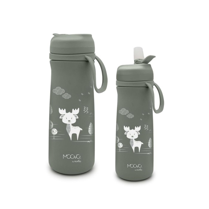 Nuvita Παιδικό Θερμός Από Ανοξείδωτο Ατσάλι Kiddie Kit 4441 Sage Green 500ml