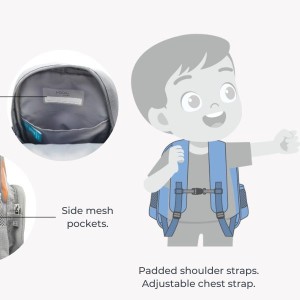 Nuvita Σχολική Τσάντα Πλάτης 30x25x12cm Μπορντό Γάτα KiddieKit 8741