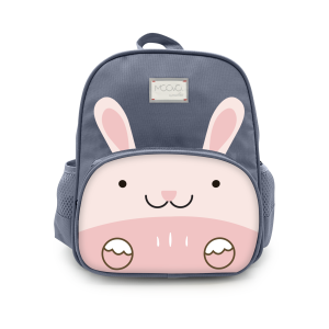 Nuvita Σχολική Τσάντα Πλάτης 30x25x12cm Ανθρακί Κουνέλι KiddieKit 8741