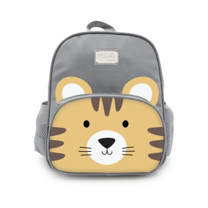 Nuvita Σχολική Τσάντα Πλάτης 30x25x12cm Γκρι Τίγρης KiddieKit 8741