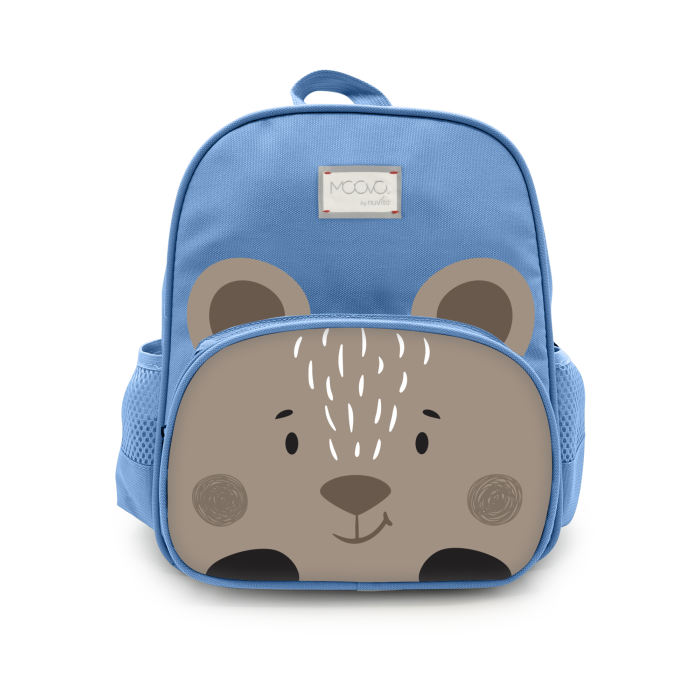 Nuvita Σχολική Τσάντα Πλάτης 30x25x12cm Μπλε Αρκουδάκι KiddieKit 8741