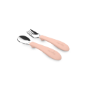 Nuvita Σετ Μαχαιροπήρουνα Με Λαβή Σιλικόνης English Rose  KiddieKit 8472