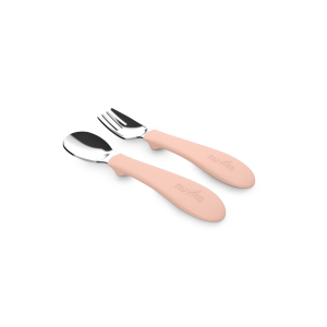 Nuvita Σετ Μαχαιροπήρουνα Με Λαβή Σιλικόνης English Rose KiddieKit 8472 Nuvita Σετ Μαχαιροπήρουνα Με Λαβή Σιλικόνης English Rose KiddieKit 8472