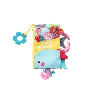 Εκπαιδευτικό Υφασμάτινο Βιβλίο με Οδοντοφυΐα Ζώα Ωκεανού Kikka Boo Εκπαιδευτικό Υφασμάτινο Βιβλίο με Οδοντοφυΐα Ζώα Ωκεανού Kikka Boo