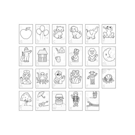 Orchard Toys ABC Βιβλίο Ζωγραφικής Με Αυτοκόλλητα