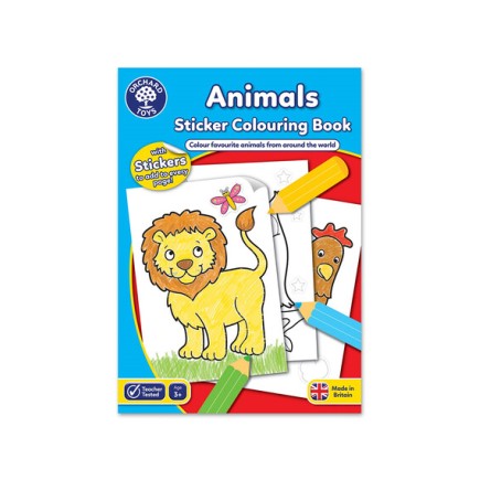 Orchard Toys Animals Βιβλίο Ζωγραφικής Με Αυτοκόλλητα Orchard Toys Animals Βιβλίο Ζωγραφικής Με Αυτοκόλλητα