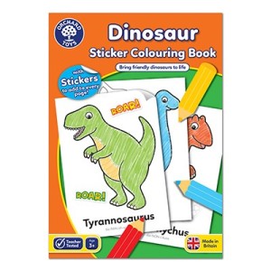 Orchard Toys Dinosaurs Βιβλίο Ζωγραφικής Με Αυτοκόλλητα
