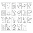 Orchard Toys Dinosaurs Βιβλίο Ζωγραφικής Με Αυτοκόλλητα