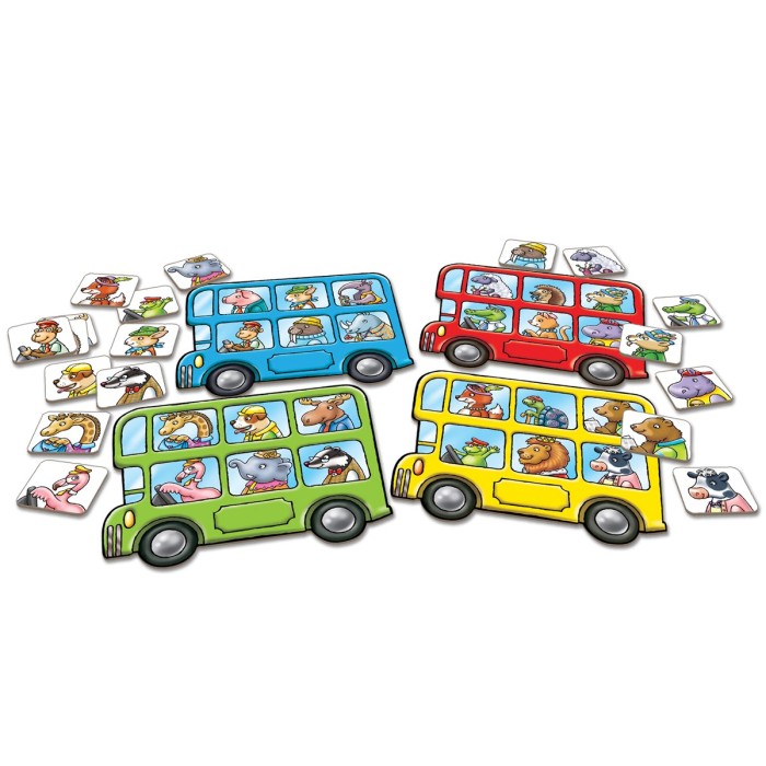 Orchard Toys Επιτραπέζιο Παιχνίδι Little Bus Lotto Mini Game