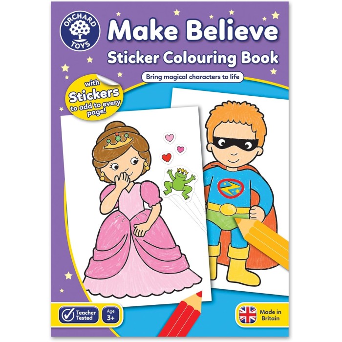 Orchard Toys Make Believe Βιβλίο Ζωγραφικής Με Αυτοκόλλητα