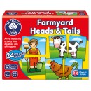 Orchard Toys Παιδικό Puzzle Φάρμα Heads and Tails 24pcs