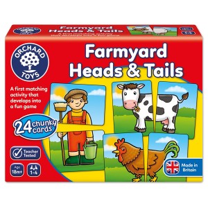 Orchard Toys Παιδικό Puzzle Φάρμα Heads and Tails 24pcs