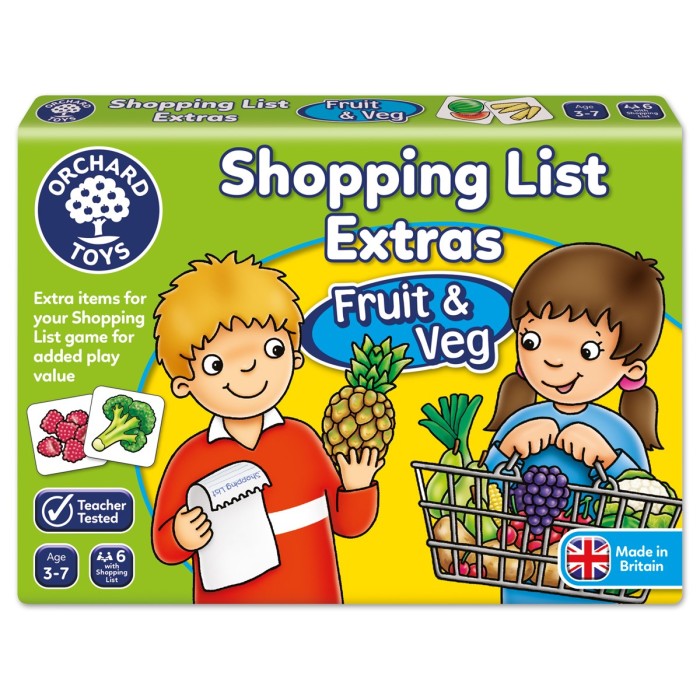 Orchard Toys Shopping List Extras Φρούτα Και Λαχανικά Orchard Toys Shopping List Extras Φρούτα Και Λαχανικά