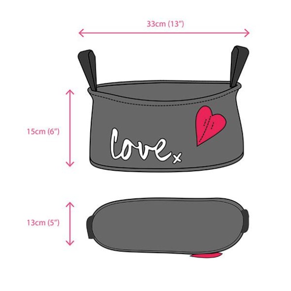 Οργανωτής Καροτσιού Choopie Κρεμ Φιόγκος Οργανωτής Καροτσιού Choopie Κρεμ Φιόγκος