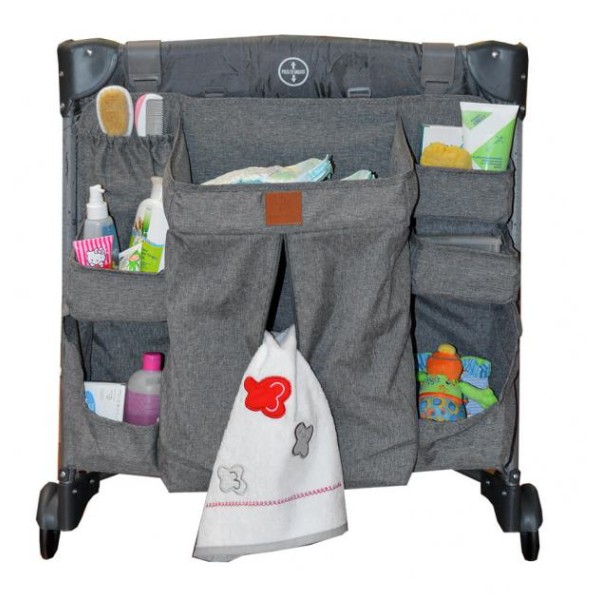 Οργανωτής Παρκοκρέβατου - Κρεβατιού Grey Bebe Stars