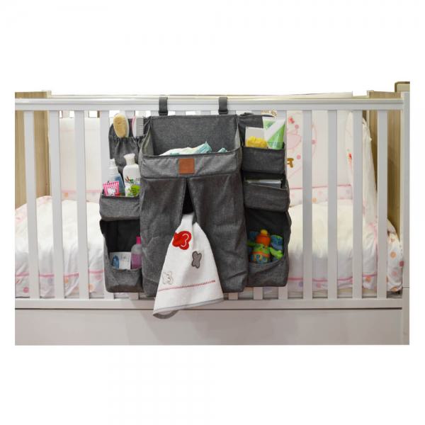 Οργανωτής Παρκοκρέβατου - Κρεβατιού Grey Bebe Stars