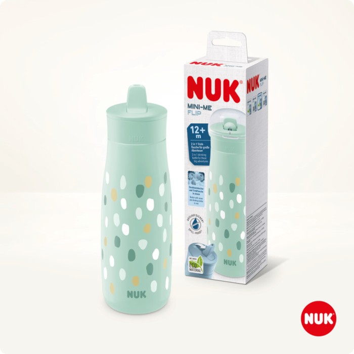 Παγουράκι Με Στόμιο Mini Me Flip Μέντα 450ml Nuk