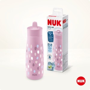Παγουράκι Με Στόμιο Mini Me Flip Ροζ 450ml Nuk Παγουράκι Με Στόμιο Mini Me Flip Ροζ 450ml Nuk