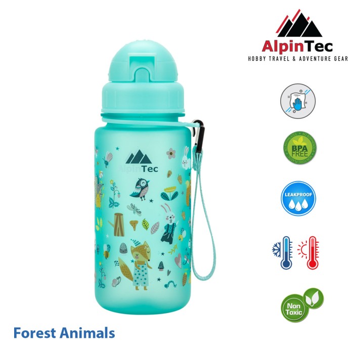 Παγούρι Με Καλαμάκι Tritan Alpintec Kids 400ml Forest Spindrift Blue Παγούρι Με Καλαμάκι Tritan Alpintec Kids 400ml Forest Spindrift Blue