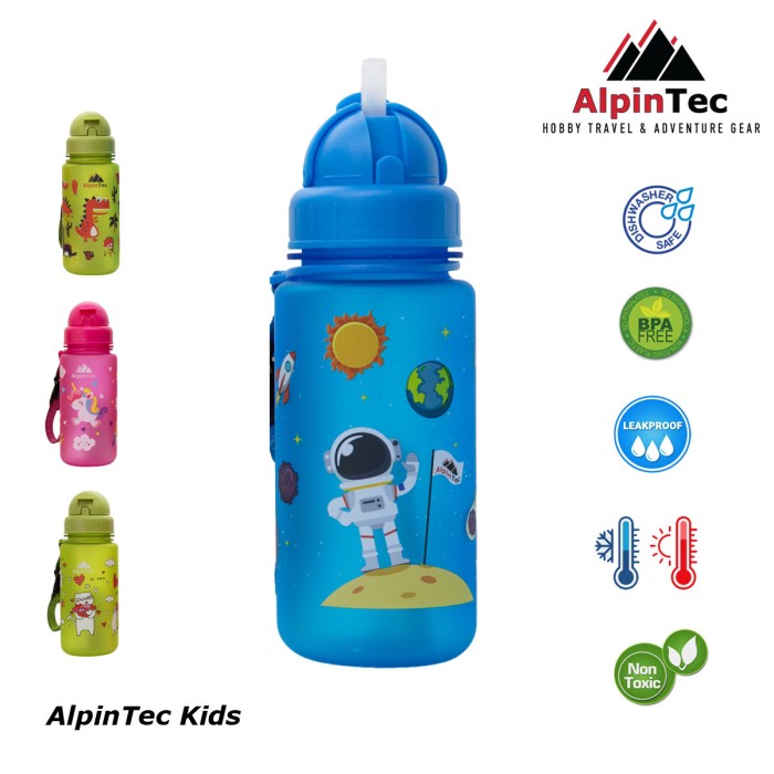 Παγούρι Με Καλαμάκι Tritan Alpintec Kids 400ml Space Blue Παγούρι Με Καλαμάκι Tritan Alpintec Kids 400ml Space Blue