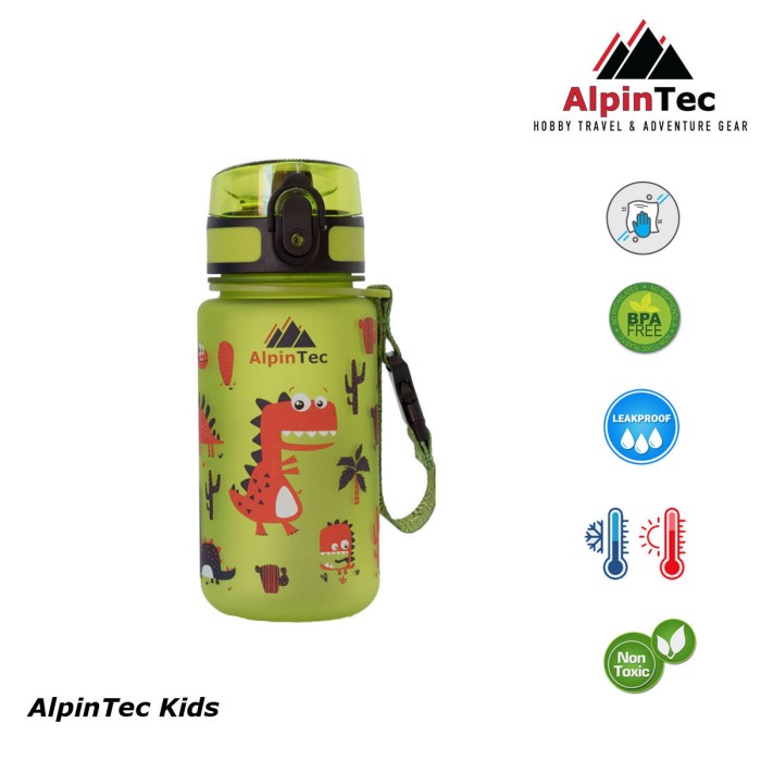 Παγούρι Tritan Alpintec Kids 350ml Dino Green Παγούρι Tritan Alpintec Kids 350ml Dino Green