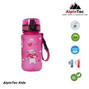 Παγούρι Tritan Alpintec Kids 350ml Love Cats Pink Παγούρι Tritan Alpintec Kids 350ml Love Cats Pink