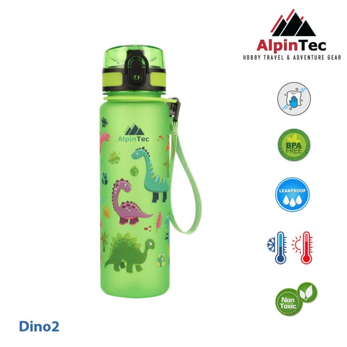 Παγούρι Tritan Alpintec Kids 500ml Dino Vitality Green Παγούρι Tritan Alpintec Kids 500ml Dino Vitality Green