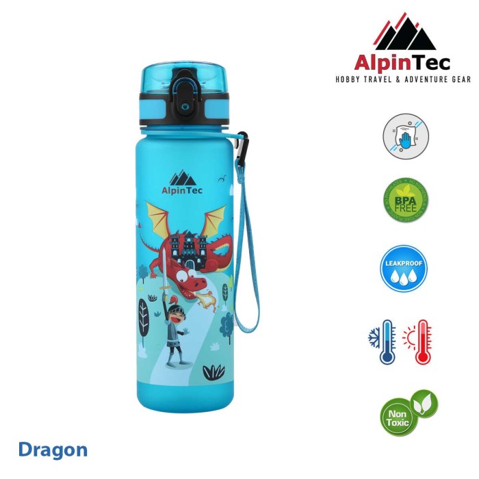 Παγούρι Tritan Alpintec Kids 500ml Dragon Agua Παγούρι Tritan Alpintec Kids 500ml Dragon Agua