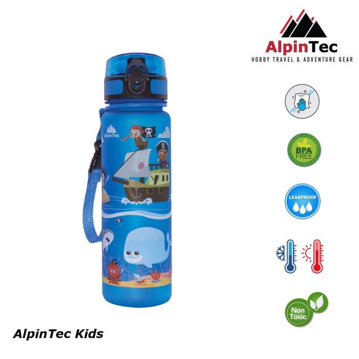 Παγούρι Tritan Alpintec Kids 500ml Pirates Blue Παγούρι Tritan Alpintec Kids 500ml Pirates Blue