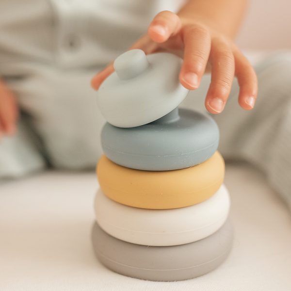 Παιχνίδι Στοίβαξης Σιλικόνης Happy Circle Minene