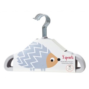 Παιδικές Κρεμάστρες Αντιολισθητικές Hedgehog 10τμχ 3 sprouts