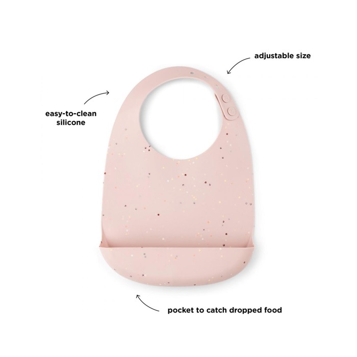 Παιδική Σαλιάρα Σιλικόνης Confetti Powder Done By Deer