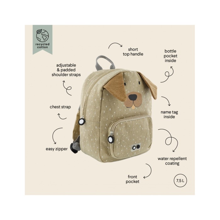 Παιδική Τσάντα Backpack Mr. Dog Trixie Παιδική Τσάντα Backpack Mr. Dog Trixie